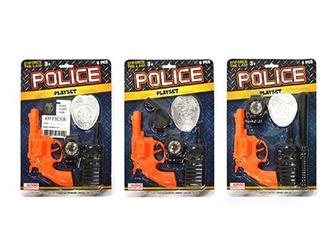 5 pce childrens police play set x 2 sets fast shipping