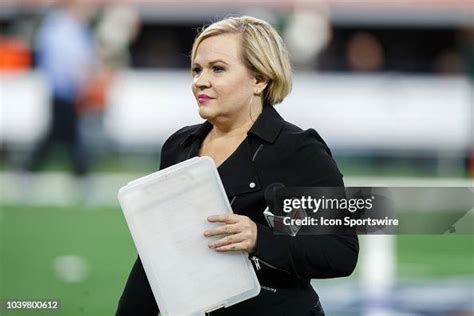 ESPN reporter Holly Rowe on the sideline during the AdvoCare Classic ...