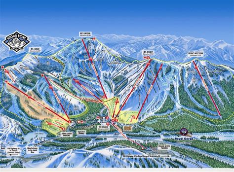 Sugar Bowl Ski Resort Trail Map | Lake Tahoe Ski Resort Maps