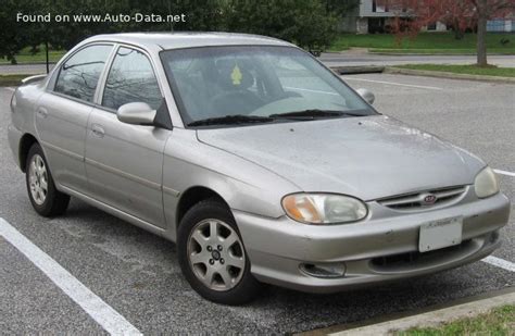 2001 Kia Sephia II 1.6i 16V (101 Hp) Automatic | Technical specs, data ...