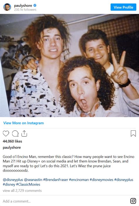 Pauly Shore Wants Disney+ To Make A “Encino Man” Sequel – What's On ...