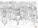 King Josiah Coloring Page David Dancing Before The Ark Of  sketch template
