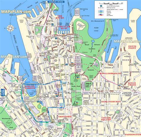 Maps Update #30001569: Sydney Australia Tourist Attractions Map ...