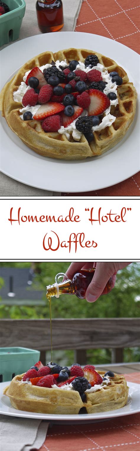 Homemade "Hotel" Waffles | Hotel waffle recipe, Dessert cake recipes ...