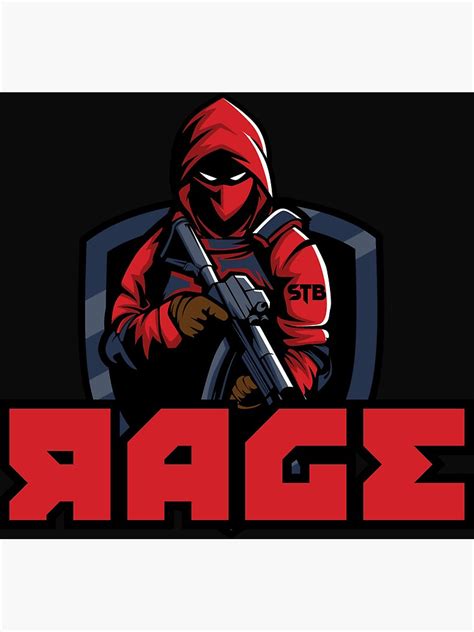 "Rage Gaming Logo" Poster for Sale by MohawakLogos | Redbubble