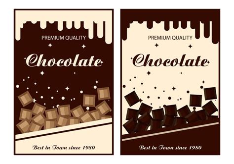 Chocolate Label Vector Templates 144229 Vector Art at Vecteezy