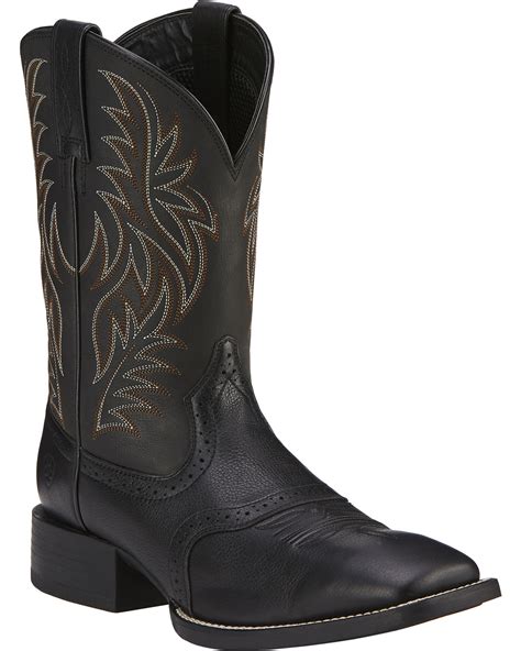 Ariat Sport Western Cowboy Boots - Wide Square Toe - Country Outfitter