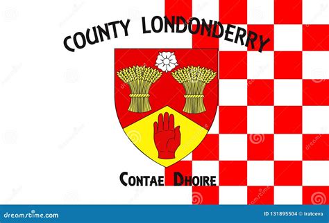 Flag of County Londonderry in Northern Ireland Stock Illustration ...