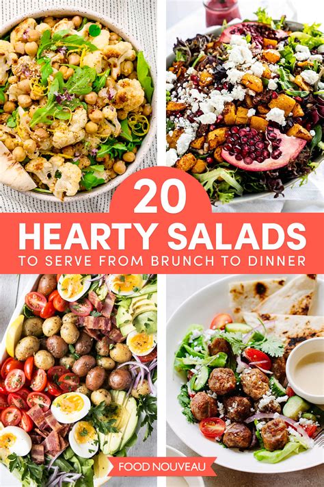 20 Healthy and Hearty Salads To Keep Your Energy Levels Up - Food Nouveau