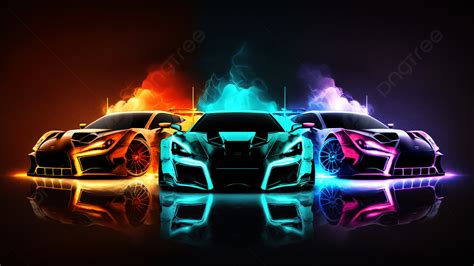 Car Light Effect Smog Technology Background, Car, Light Effect, Smoke Background Image And ...