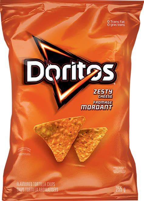 Doritos Zesty Cheese Flavour Chips 4 bags Canadian - Food & Beverages