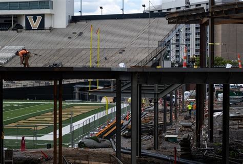 Vanderbilt football construction at FirstBank Stadium