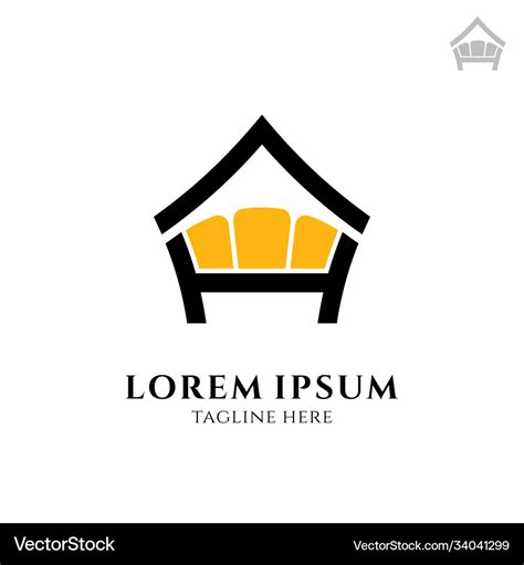 Home furniture logo Royalty Free Vector Image - VectorStock