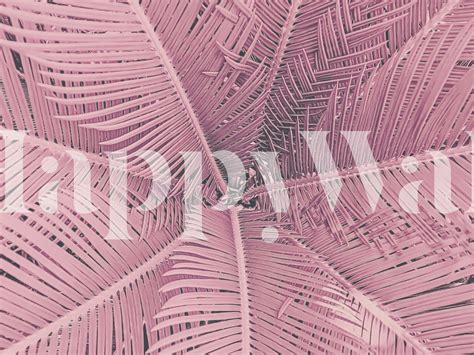 Pink Palm Leaf Wallpaper | Happywall