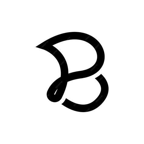 Premium Vector | Simple letter b logo design template