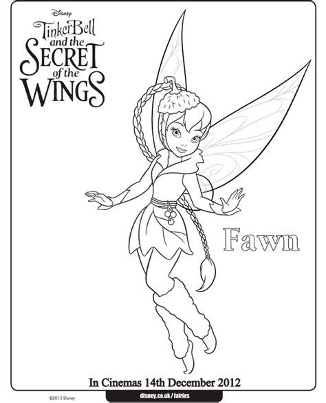 Tinker Bell coloring pages - Fawn