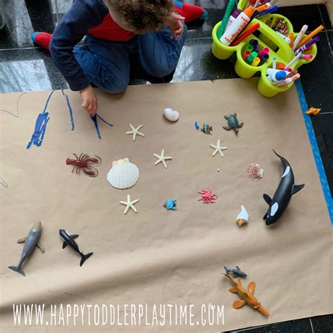 Make an Aquarium: An Easy Art Activity - HAPPY TODDLER PLAYTIME