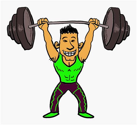 Weight Clipart Lift Weight - Weight Lifting Cartoon Png, Transparent ...