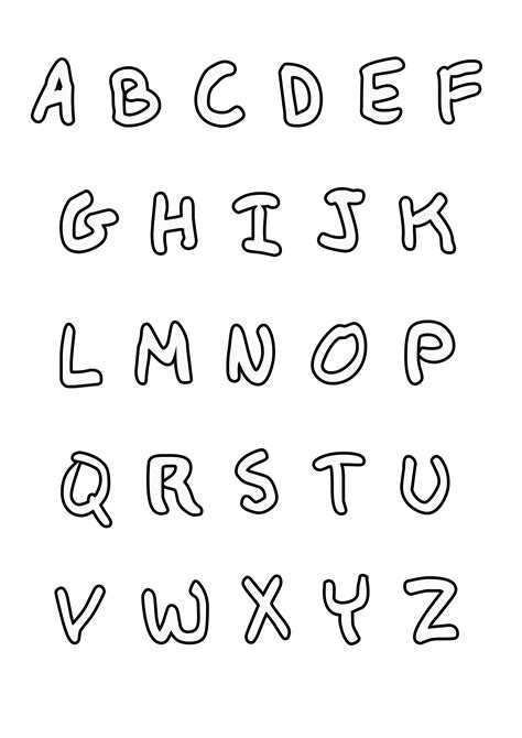 Alphabet to print : From A to Z - Alphabet Kids Coloring Pages - Page null/