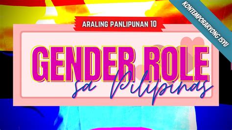 GENDER ROLE SA PILIPINAS - YouTube