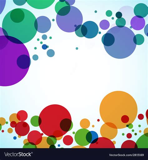 Background design of large colored balls Vector Image