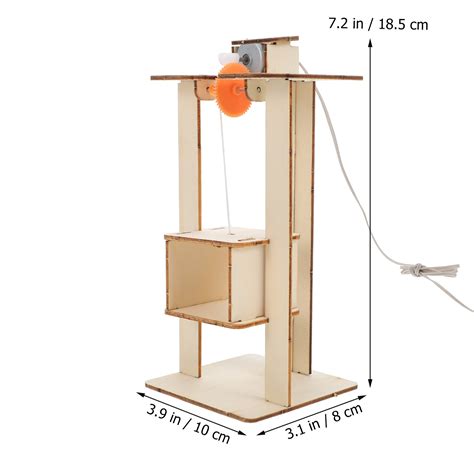 Handwork Elevator Model Toy Diy Elevator Toy Physical Equipment Crane ...