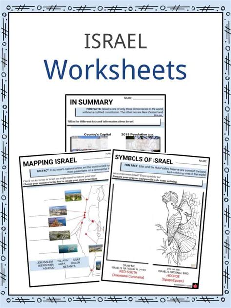 Israel Facts, Worksheets, History, Independence & Culture For Kids