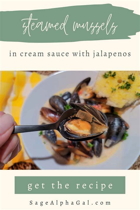 Mussels in Cream Sauce with White Wine and Jalapenos