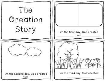 The Creation Story Mini Book {FREEBIE} by Just Reed | TpT