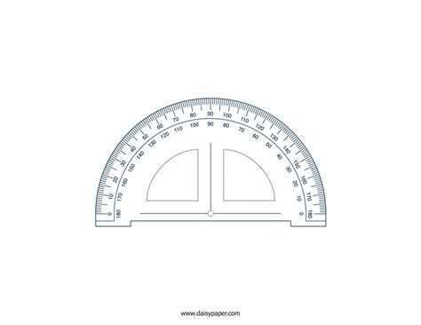 Printable Protractor Small