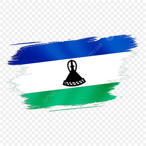 Flag Vector Design Images, Lesotho Flag, Flag Lesotho, Lesotho, Lesotho Torn Flag PNG Image For ...