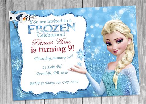 Pin by Ghivizzaniphotos on abigail's 4th bday | Elsa birthday invitations, Frozen invitations ...