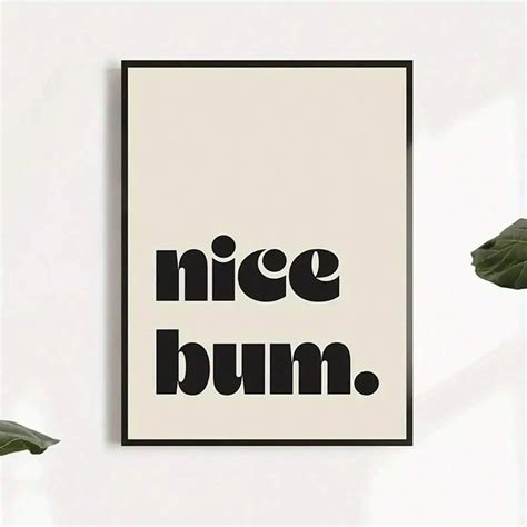 1pc Canvas Poster, Nice Bum Poster Wall Art For Living Room, Wall Decor ...