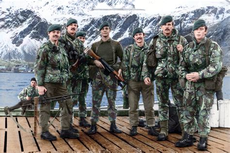 Royal Marines 42 Commado after re-capturing South Georgia (Falklands ...