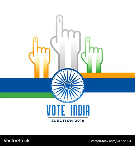 Voting and polling indian election campaign poster