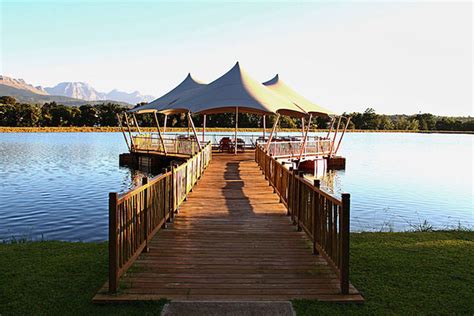 Custom Stretch Tent Installation for a Floating Jetty