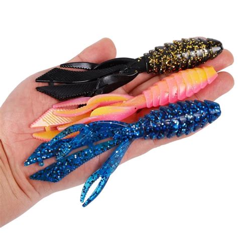 3pcs/Lot Big Soft Fishing Worm Lures 14g Rubber Fishing Lure Wobblers Fake Bait Carp Winter ...