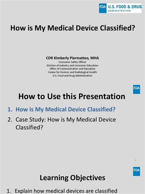 US FDA Medical Device Classification 1668938902 | PDF