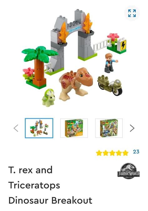 We now have 5 "T. Rex Breakout" sets lol. Lego getting real creative ...