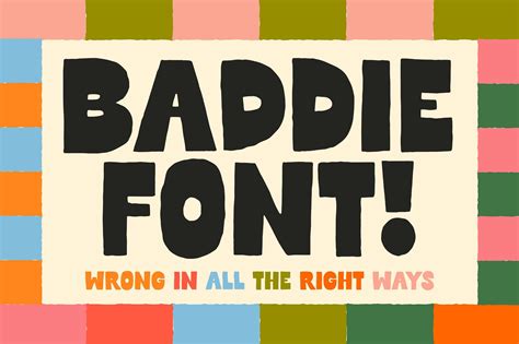 Baddie! Reverse Contrast! Handmade! | Graphic design typography ...