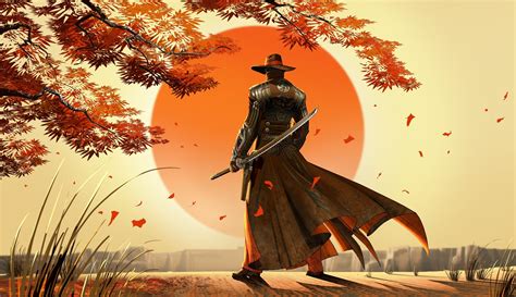 artwork, Fantasy Art, Cowboys, Samurai, Japan Wallpapers HD / Desktop and Mobile Backgrounds