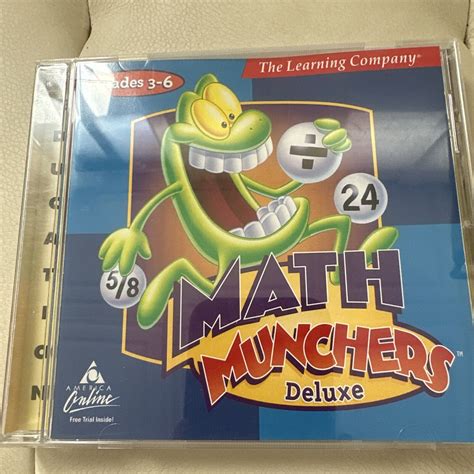 Math Munchers Deluxe PC Game CD Rom Vintage Learn At Home Tutoring Games Number 49709120671 | eBay