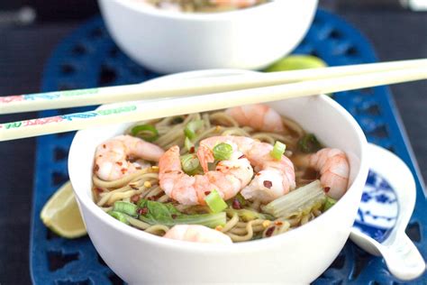 Quick Chinese Shrimp Noodle Soup - Erren's Kitchen