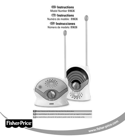 FISHER-PRICE B9636 INSTRUCTIONS MANUAL Pdf Download | ManualsLib