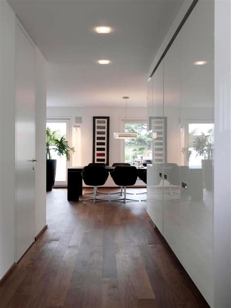 Dark Wood Floors White Walls for Small Space | Home Interior Design