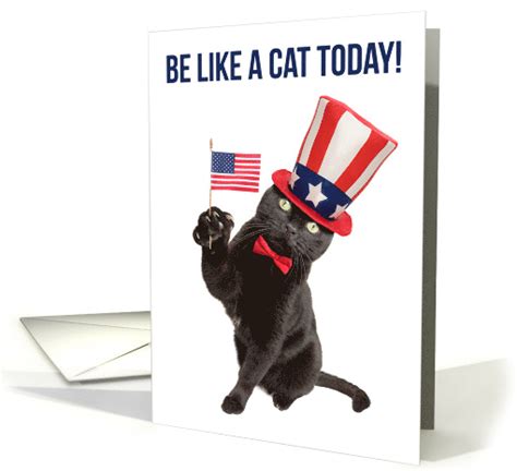 Happy Labor Day Be Like a Cat Humor card (1578596)