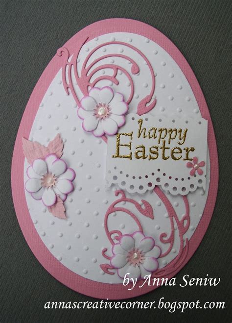 A Peek Inside The Creative Corner: Pretty Egg Shaped Easter Cards