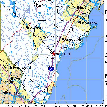 Wells, Maine (ME) ~ population data, races, housing & economy