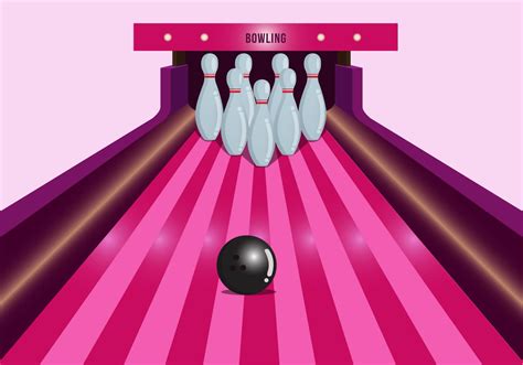 Bright Pink Bowling Lane Vector 144401 Vector Art at Vecteezy