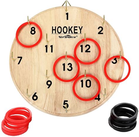 Win SPORTS Hook and Ring Toss Game for Kids & Adults – Hookey,Outdoor ...